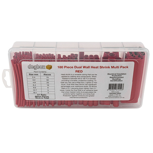 Dual Wall Multi 180 Pack Red