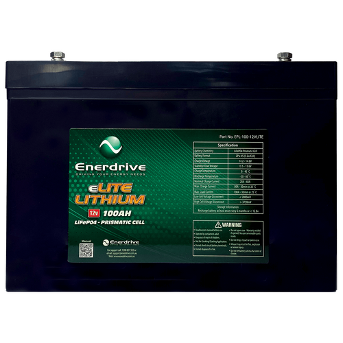 Enerdrive 100Ah/12v LiFePO4 Battery eLITE 