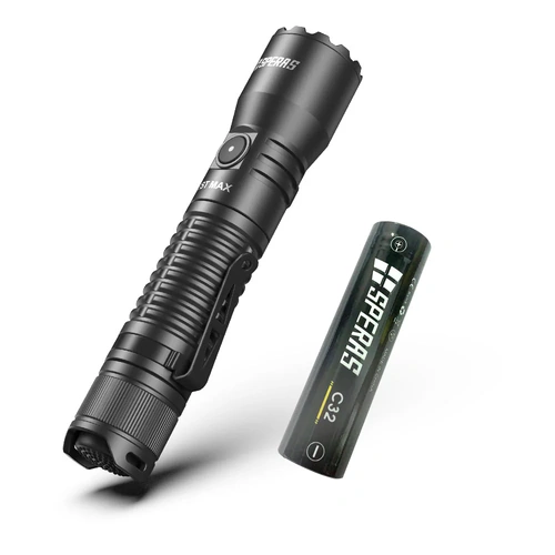 2500LM Tactical Police Flashlight, SPERAS EST MAX Duty Torch