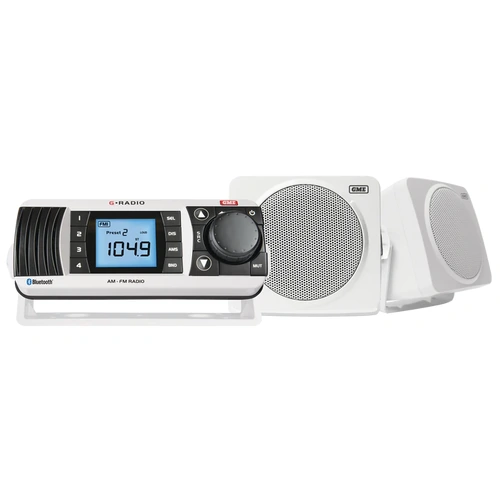 Marine Entertainment GR300 with 3 Inch speakers white