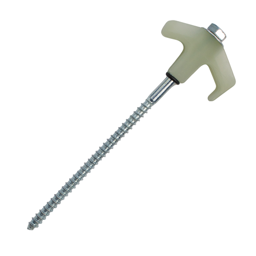 205mm Glow-In-The-Dark Hard Ground Screw-In Peg - Loose
