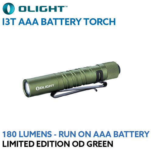 Olight I3T EOS 180 Lumen AAA Limited Edition OD Green