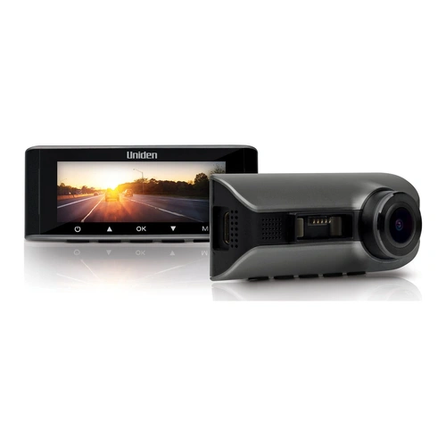 Uniden IGOCAM90R 4K (2160P) Dash Cam, Full HD Rear Camera, Magnetic Slide Bracket, WiFi