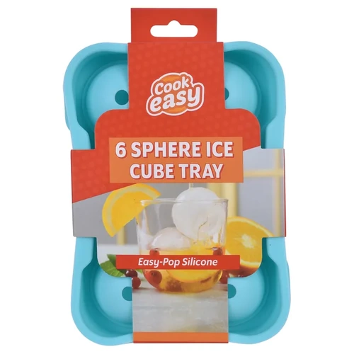 SILICONE 6 SPHERE ICE CUBE TRAY