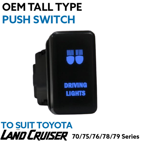 Tall Type Push Switch to Suit Toyota Landcruiser 70/75/76/78/79 Series