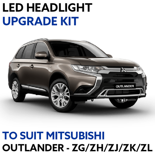 LED Headlight Upgrade Kit for Mitsubishi Outlander ZG,ZH,ZJ,ZK,ZL