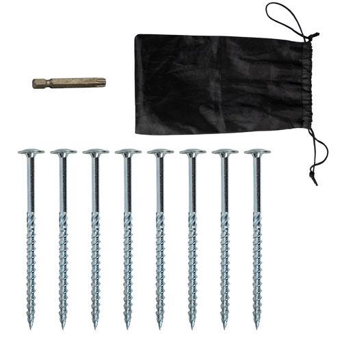 Supex Screw-In Mat Pegs | 14cm | 8 Pack