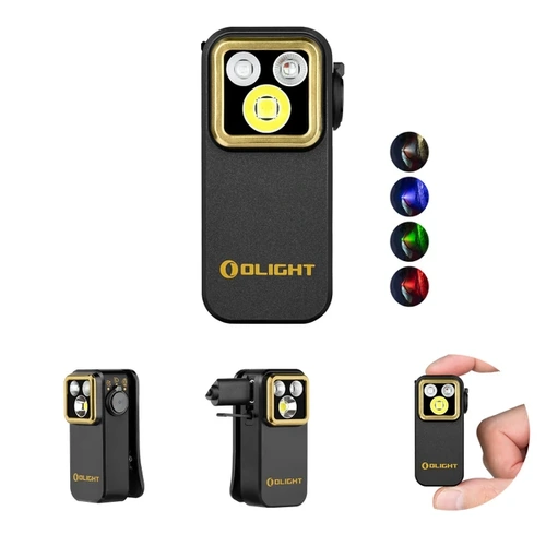 Olight Oclip Pro S 5-in-1 Multifunctional EDC Clip Torch with UV & RGB Light