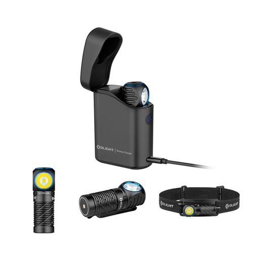 Olight Perun 3 Mini Premium Edition Compact Headlamp with Type-C Charging Case - Black