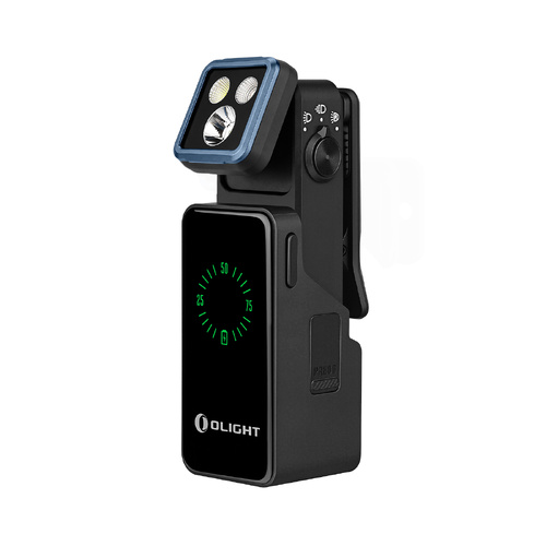 Olight Oclip 2 Pro Premium Rechargeable Clip Light with Charging Dock - Black