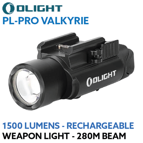OLIGHT PL-Pro Valkyrie 1500 lumen rechargeable pistol or rifle light
