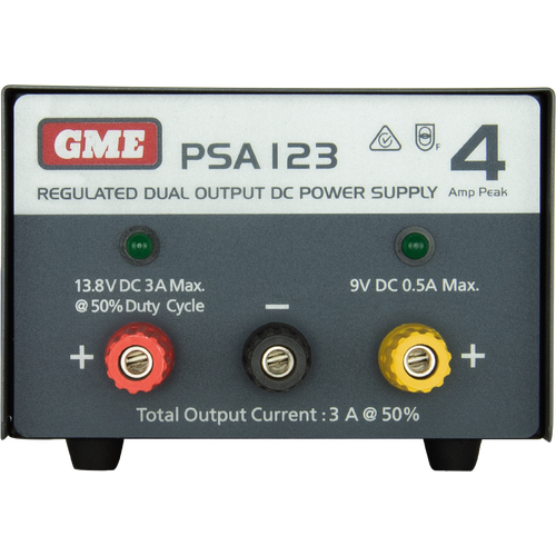 GME PSA123 Regulated Power Supply (4 Amp Peak)