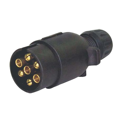 PU7 Plastic Plug Small Round - 7 Pin