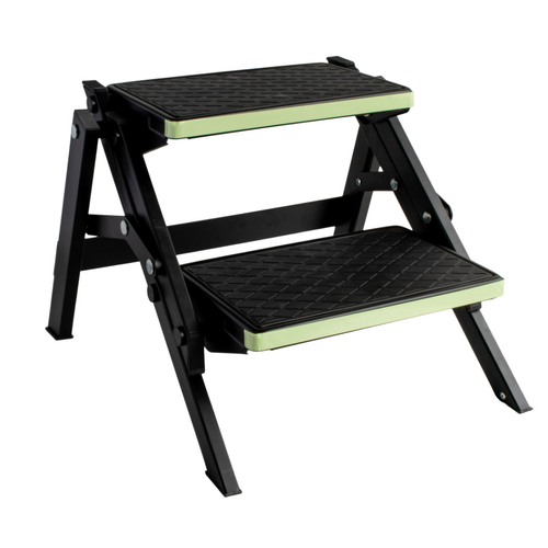 Supex Two-Stage Aluminium Caravan Step | Black