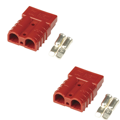 50Amp Red Anderson Style Plug 2 Pack
