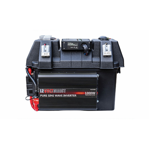 1000W Portable Battery Box Powerstation Kit w/ 40A DC to DC Charger
