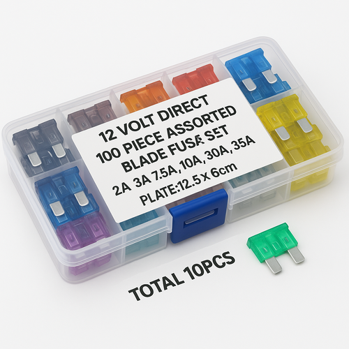 100 Pack Assorted Blade Fuse Set