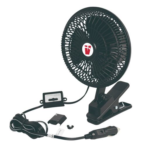 6” 12V Oscillating Fan with Clamp