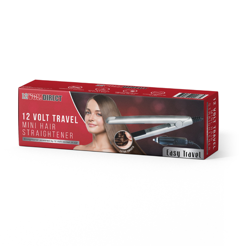 12 Volt Direct Hair Straightener with Cigarette Lighter Plug 150 Watts