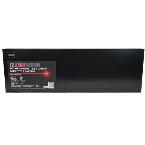 200Ah 12.8V Super Slimline Lithium LiFePO4 Deep Cycle Battery