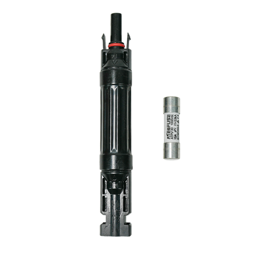 MC4 Inline Solar Fuse Connector with Spare Fuse