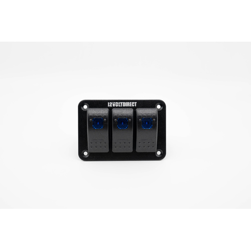 Triple Switch Panel - Blue