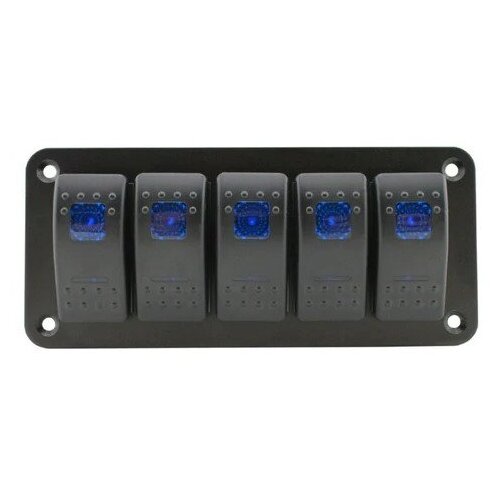 Five Switch Panel - Blue