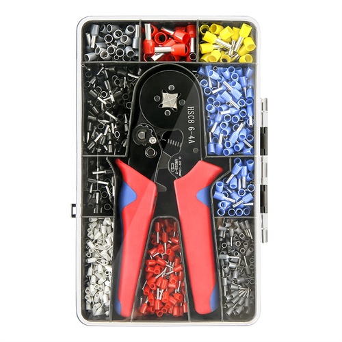 Bootlace / Ferrule Crimp Tool 1200pc Set – Self-Adjusting, Durable, Precise Crimping