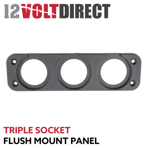 Socket Flush Mount Panel - Tripple
