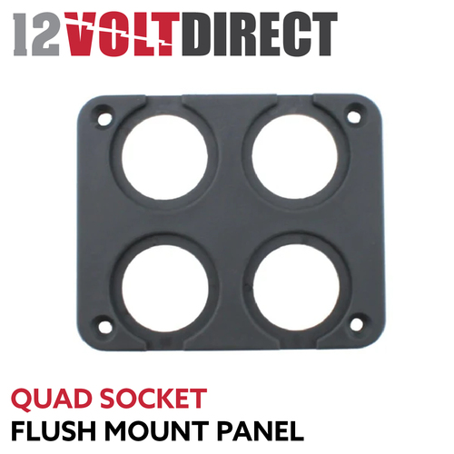 Socket Flush Mount Panel - Quad