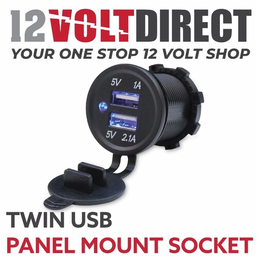 Twin USB Socket for Flush & Surface Mount