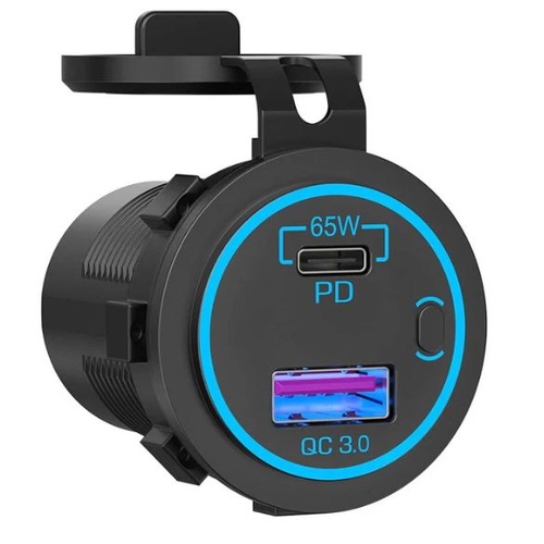 83W 12V USB-C PD Car Charger with QC 3.0 – Laptop & Device Fast Charging