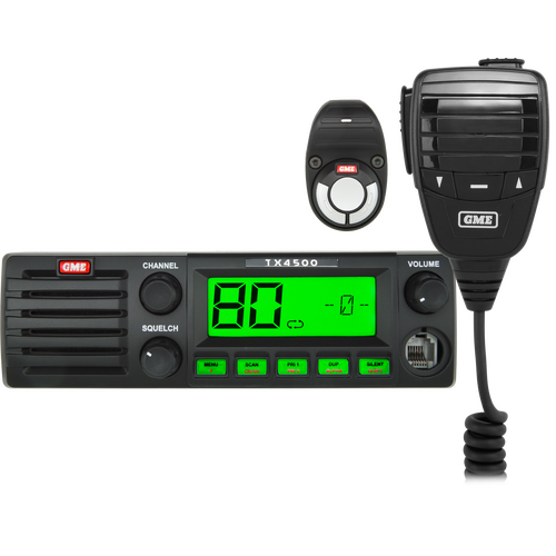 GME TX4500WS 5 Watt DIN Mount UHF CB Radio with Wireless PTT & ScanSuite