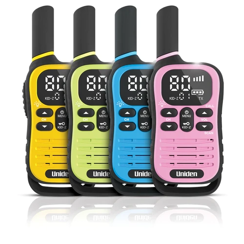 (4 Pack) UH45-4 Max - Walkie Talkie – 2-Way UHF Radio with Kid-Zone Plus Feature
