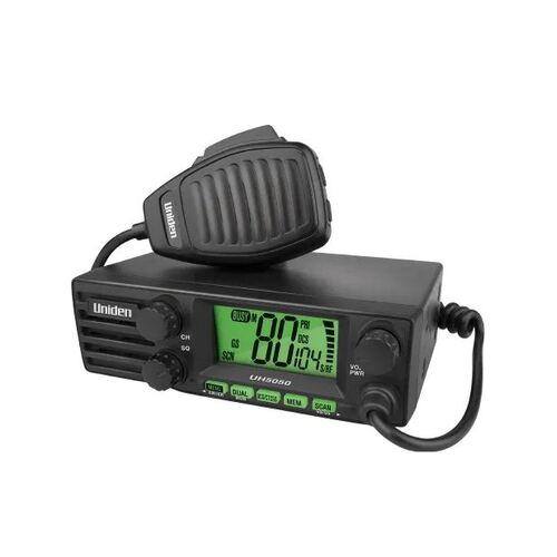 Uniden UH5050 DIN Size UHF CB Mobile – 80 Channels with Large LCD Screen