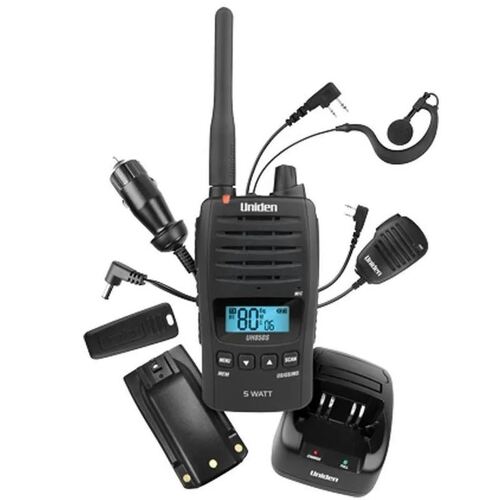 UH850S Uniden 5 Watt UHF Heavy Duty Waterproof CB Handheld Radio