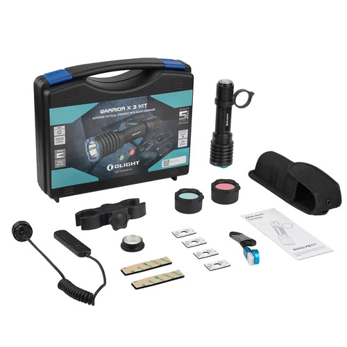 Olight Warrior X 3 2500 Lumen LED Torch Kit