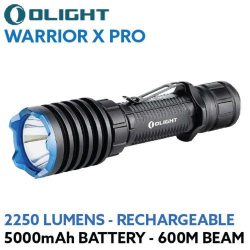 Olight Warrior X Pro Hunting Torch 500m rechargeable tactical LED 