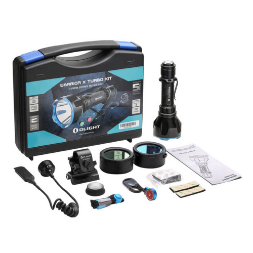 Olight Warrior X Turbo 1100 Lumen Long Distance Spotlight Kit