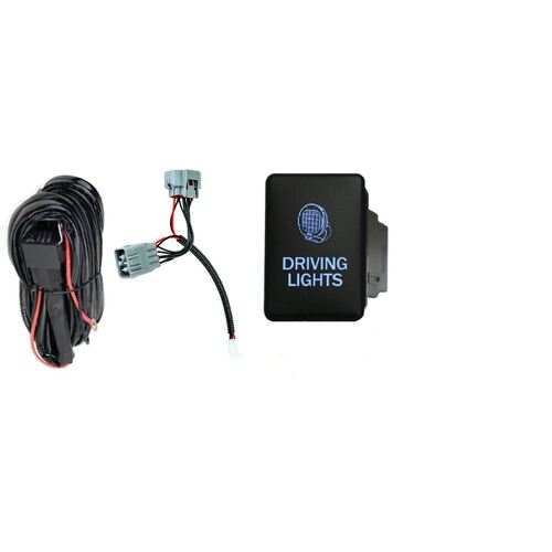 Lightbar / Driving Light Wiring Harness for Toyota Hilux N80 SR SR5 MY21 Facelift with Factory Bi LED headlights (Plug & Play)