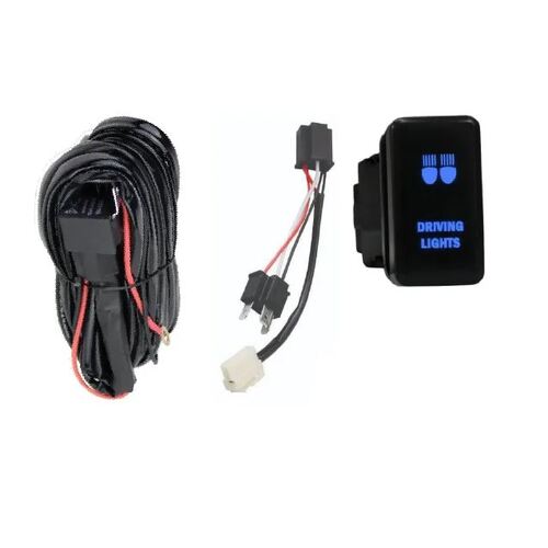 Toyota Hilux Plug and Play Driving Light / Lightbar Wiring Harness Kit