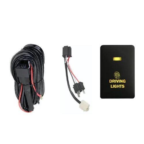 Mitsubishi Triton MQ (Non LED Models) Plug & Play Driving Light / Lightbar Wriring Harness Kit