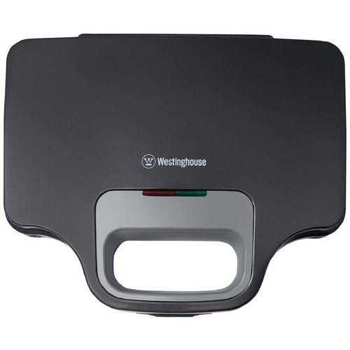 Westinghouse Sandwich Maker - Black, 2 Slice, Deep Fill