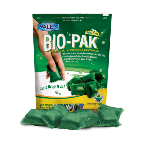 Supex Alpine Fresh Bio Pak Toilet Chemical Sachets | 15 Pack