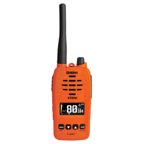 Uniden XTRAK 50 Orange Smart UHF Waterproof Handheld Radio